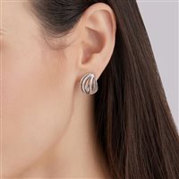 Orecchini Annamaria Cammilli Donna VELAA WAVES in Oro Diamante 0.25 Ct GOR3355W - GOR3355W